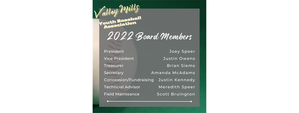 2022 VMYBA BOARD